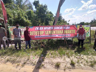 Destinasi Wisata Sungai Hijau Ditutup Sementara Pasca Kasus Pasien Positif Covid-19